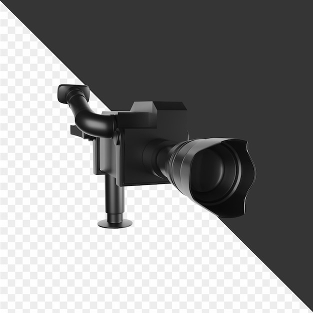 PSD a camera with a camera on it and a black background