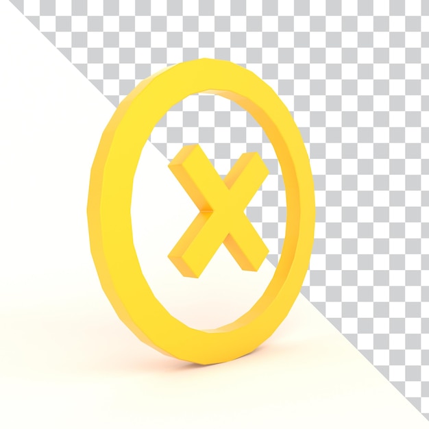 PSD cancel cross icon right side