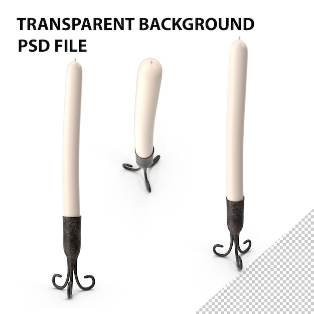 PSD candle in the candlestick png