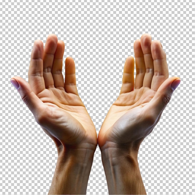 PSD capture the moment when a persons hands release on transparent background