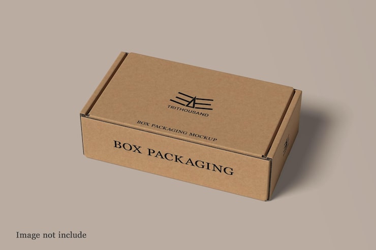 PSD cardboard box packaging mockup
