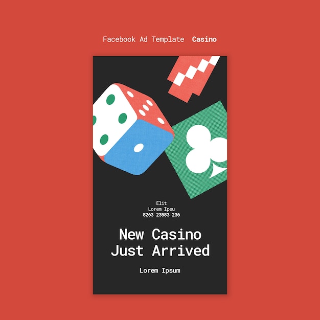 PSD casino template design