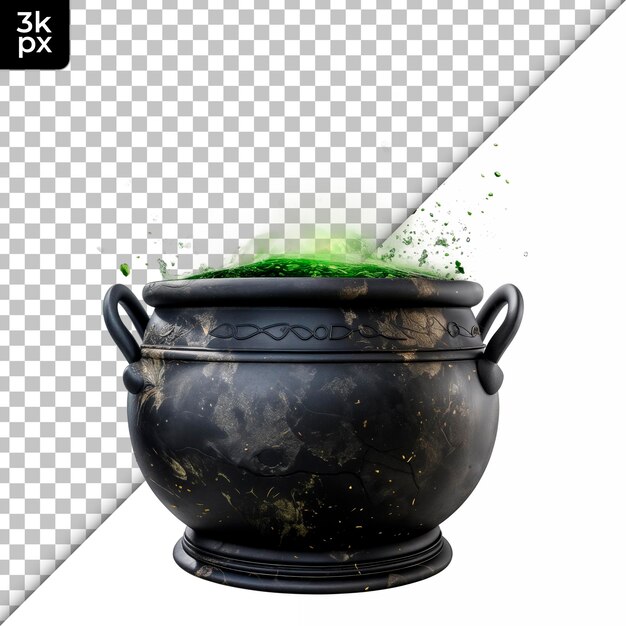 PSD cauldron isolated on transparent background