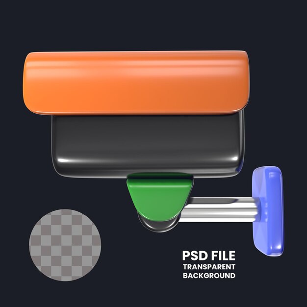 PSD cctv camera 3d illustration icon