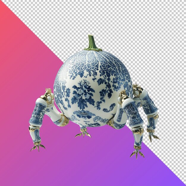 PSD ceramic spider pumpkin fusion