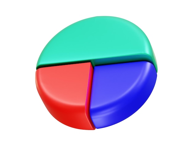 PSD chart diagram icon illustration 3d render