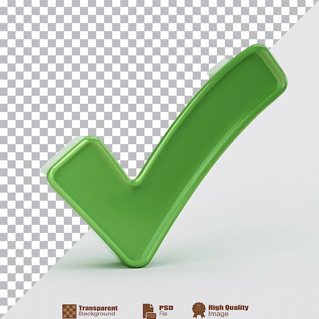 PSD check mark icon isolated