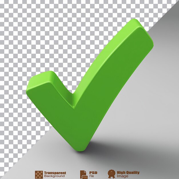 PSD check mark symbol isolated