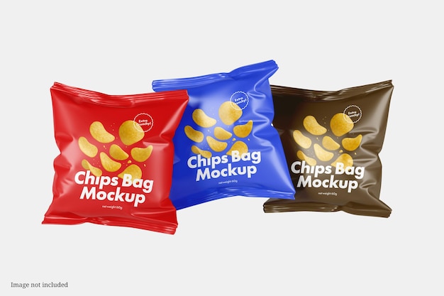 PSD chips bag packaging mockup