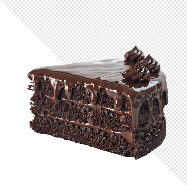 PSD chocolate cake slice