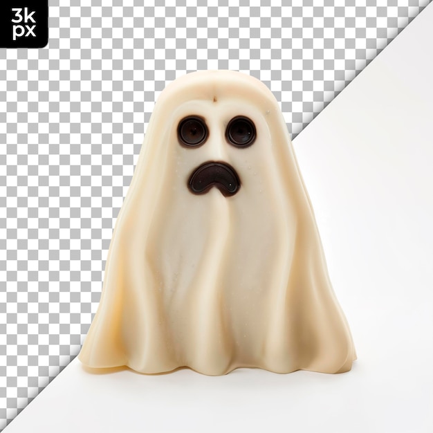 PSD chocolate ghost isolated on transparent background
