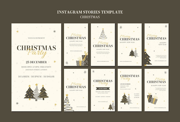 PSD christmas celebration  instagram stories