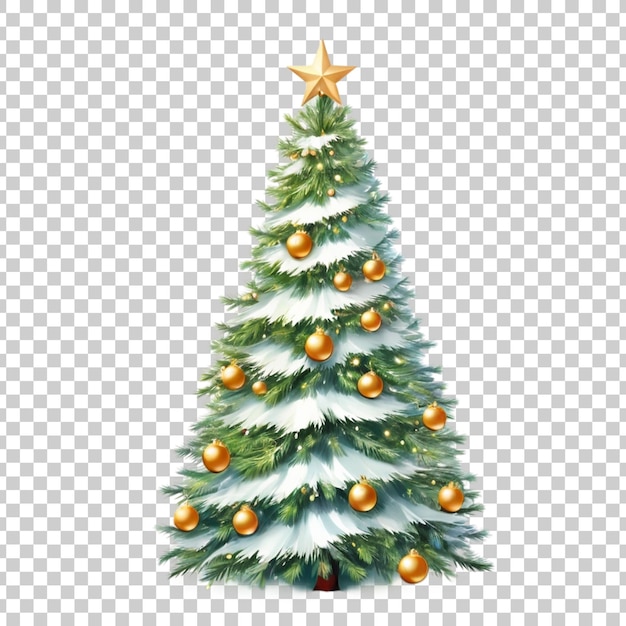 PSD christmas tree with a star on it