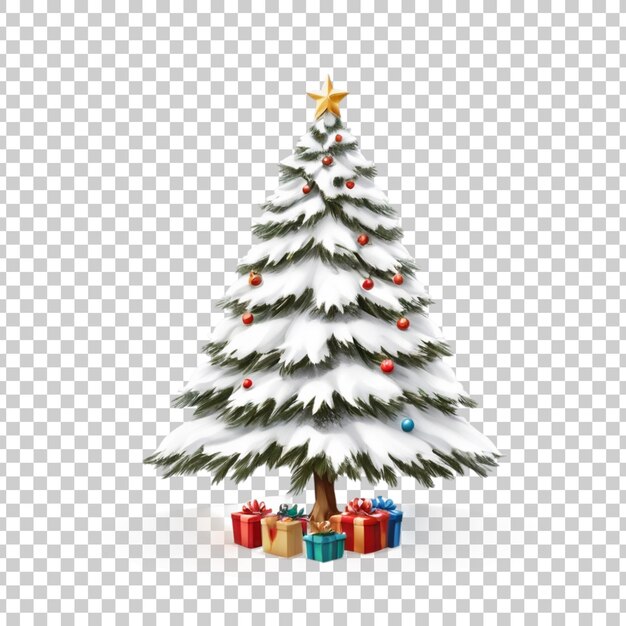 PSD a christmas tree with a star on it