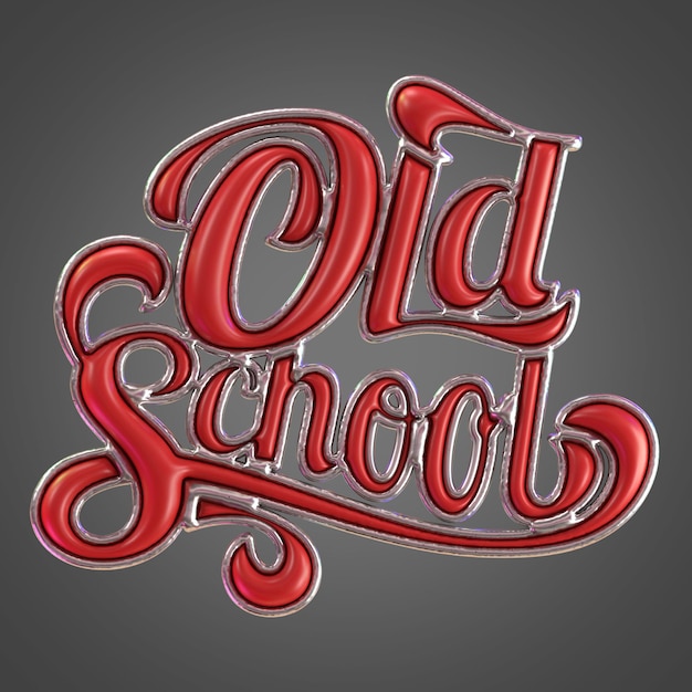 PSD chrome rendering 3d