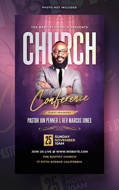 PSD church worship conference instagram facebook post social media