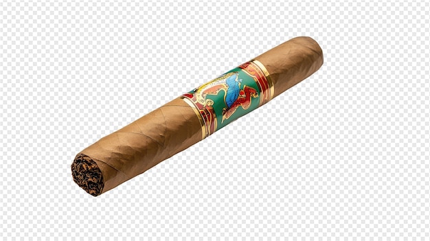 PSD a cigar with a floral pattern on the front