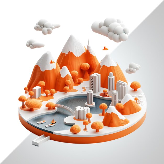 PSD city in the mountains