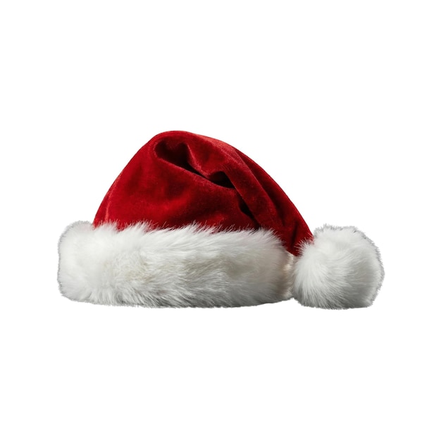 PSD classic red santa hat for christmas