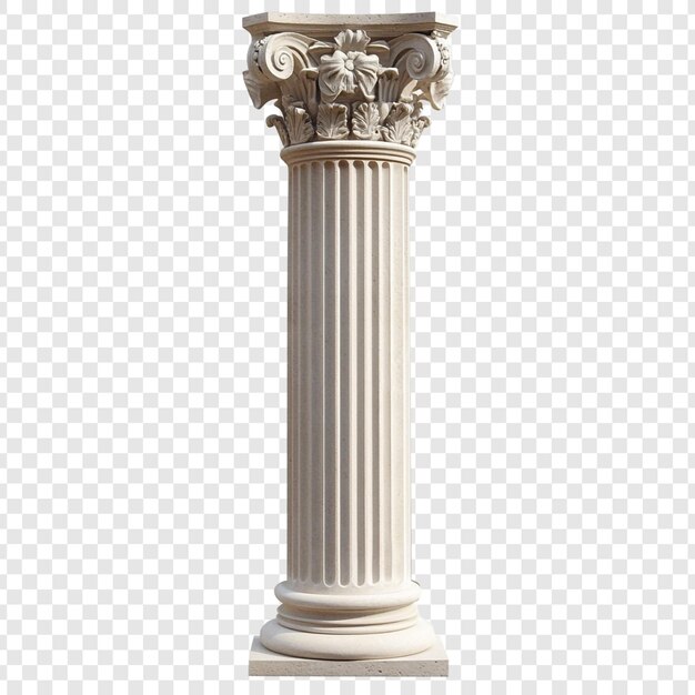 PSD classical greek column architectural design element