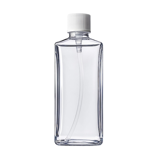 PSD clear plastic bottle of hand sanitizer