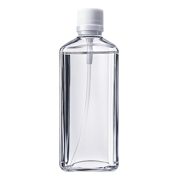 PSD clear plastic bottle of hand sanitizer