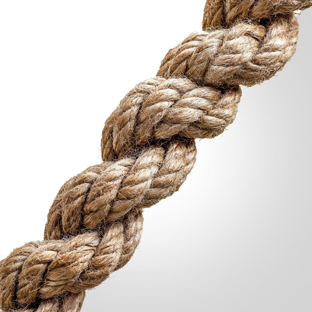 PSD climbing rope on transparent background