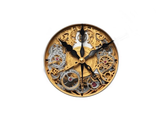 PSD clock psd on a white background