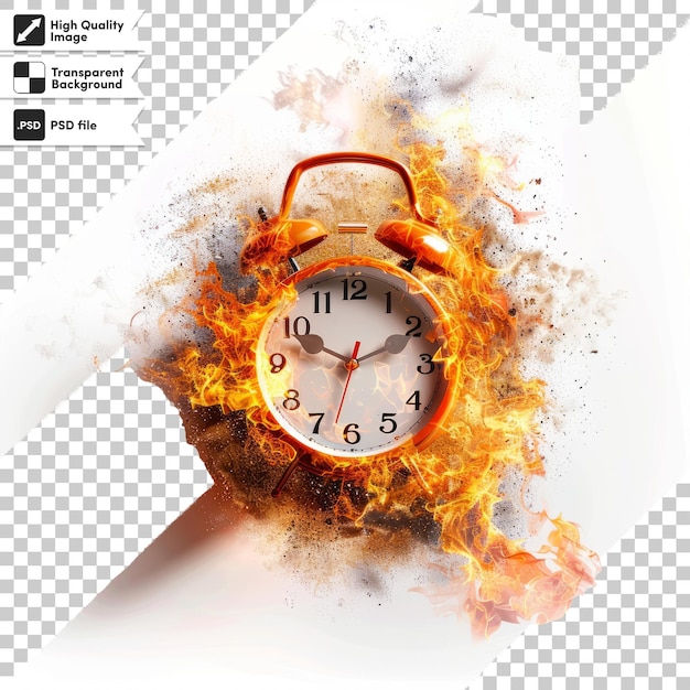 PSD a clock with the time of 11 05 on it