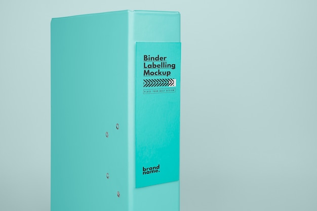 PSD close up on cabinets adhesive labeling mockup