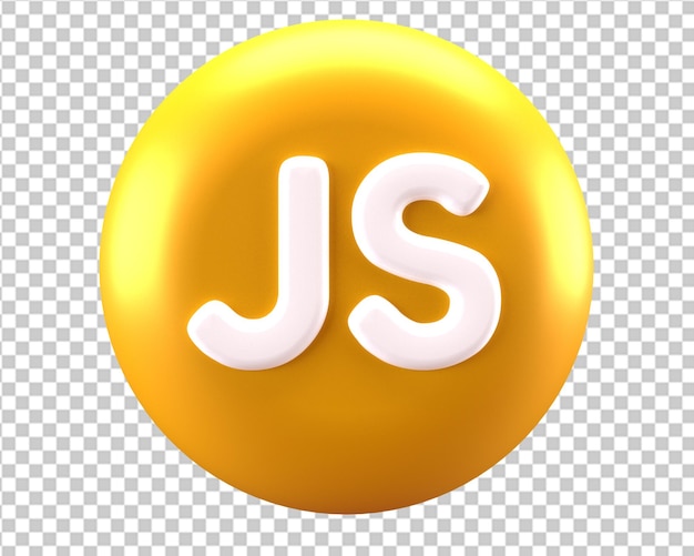 PSD coding javascript icon 3d render