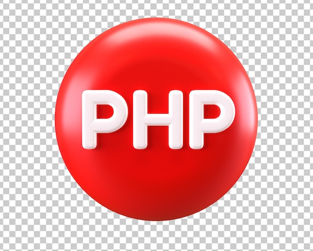 PSD coding php programming language 3d icon