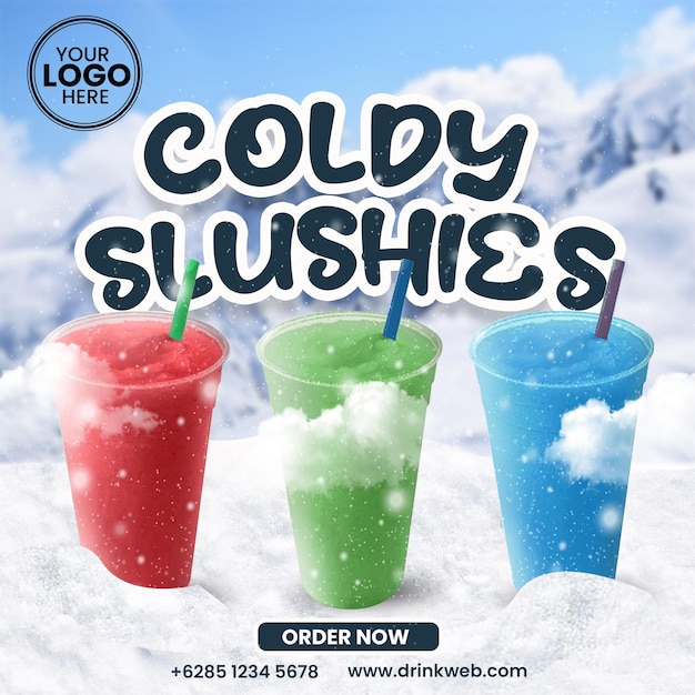 coldy slushies feed design template