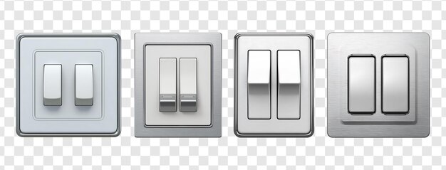 PSD collection of double light switches