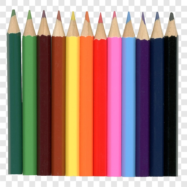 PSD color pencils transparent