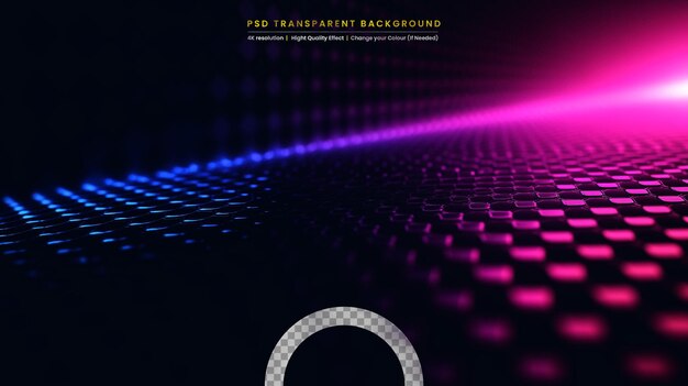 PSD color shiny light effects on black