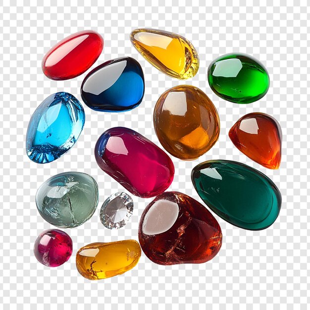 PSD colorful gemstones