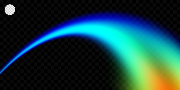 PSD colorful gradient burst with smooth transition