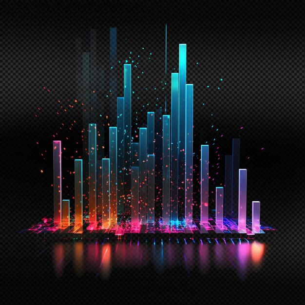 PSD colorful graph light effect