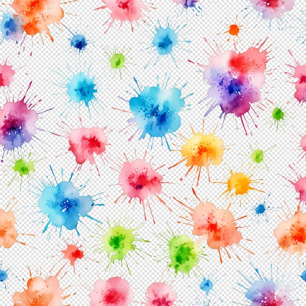 PSD colorful watercolor splatter pattern