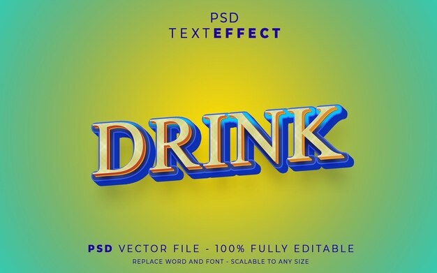 PSD comedy text effect