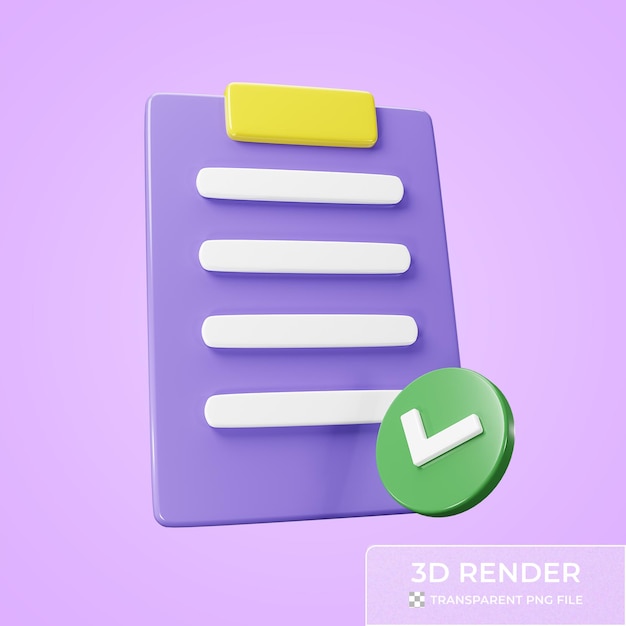 PSD completed checklist with green check mark icon