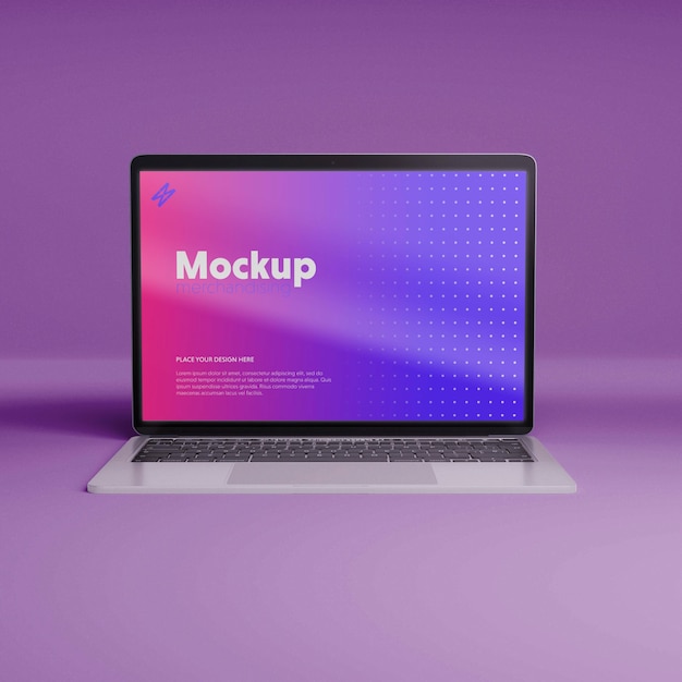 PSD computer merchandising mockup design