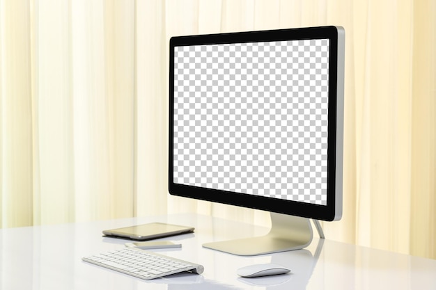 PSD computer mockup arrangement