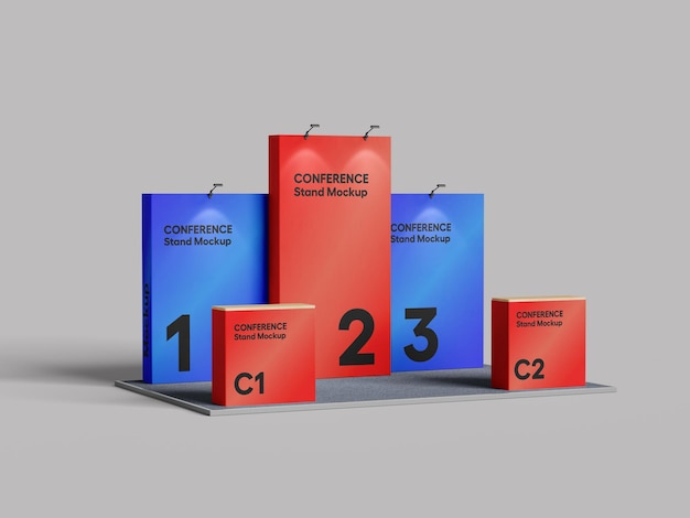 PSD conference stand mockup