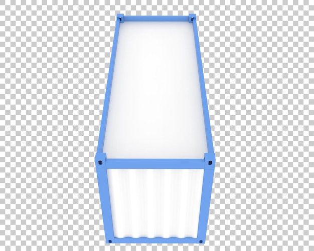 PSD container on transparent background 3d rendering illustration