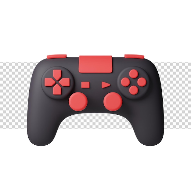 PSD controller with cool color 3d rendering icon for website or app or game fun and simple controller