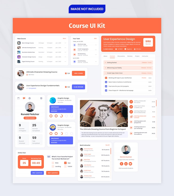 Course Component UI Kit