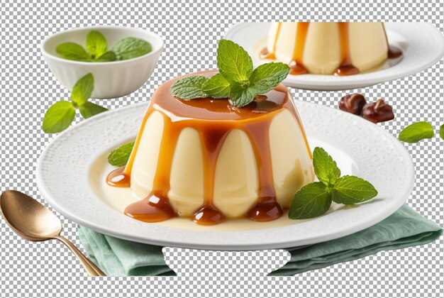 PSD creamy pudding rich smooth texture for dessert lovers