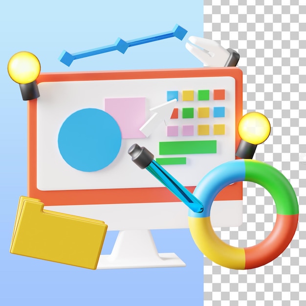 PSD creative 3d illustration